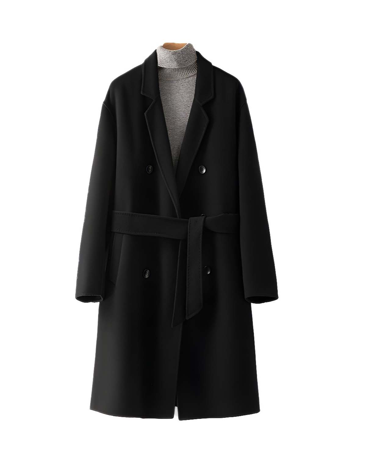 90PCT wool and 10PCT cashmere coat-w90131